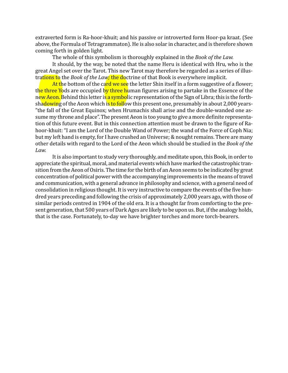 Original scan of The Book of Thoth, PDF page 109