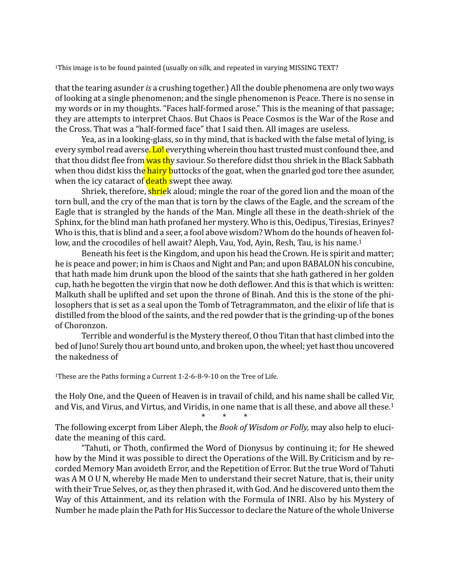 Original scan of The Book of Thoth, PDF page 124
