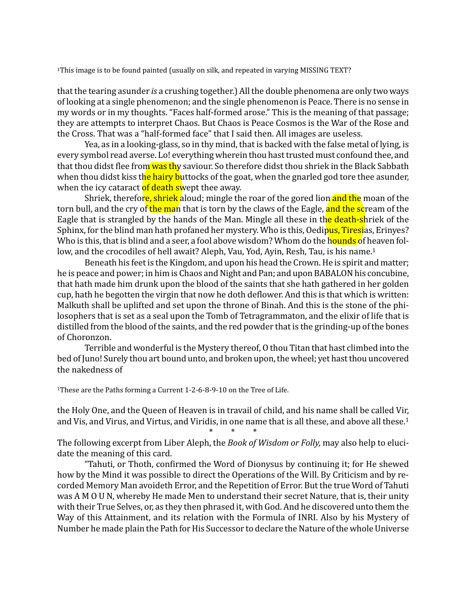 Original scan of The Book of Thoth, PDF page 124