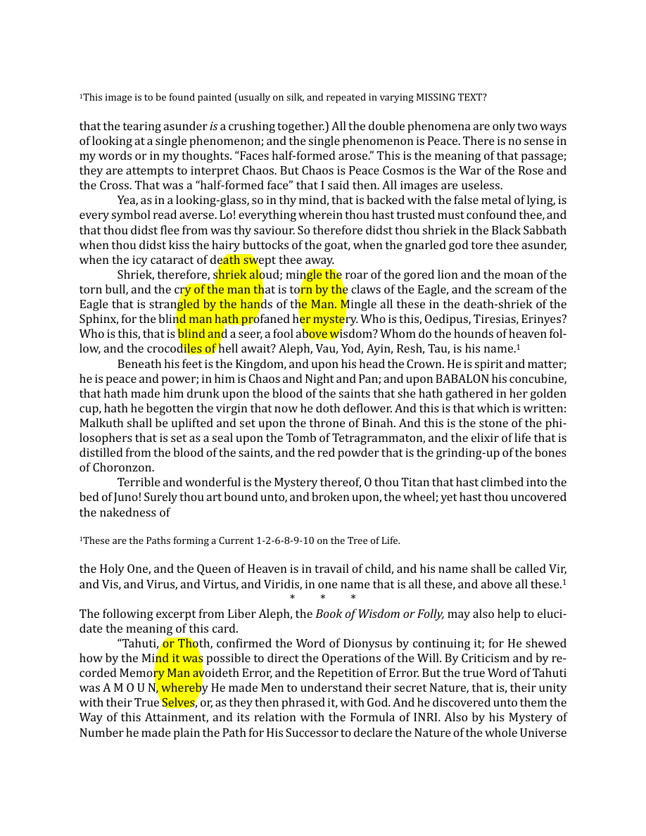 Original scan of The Book of Thoth, PDF page 124