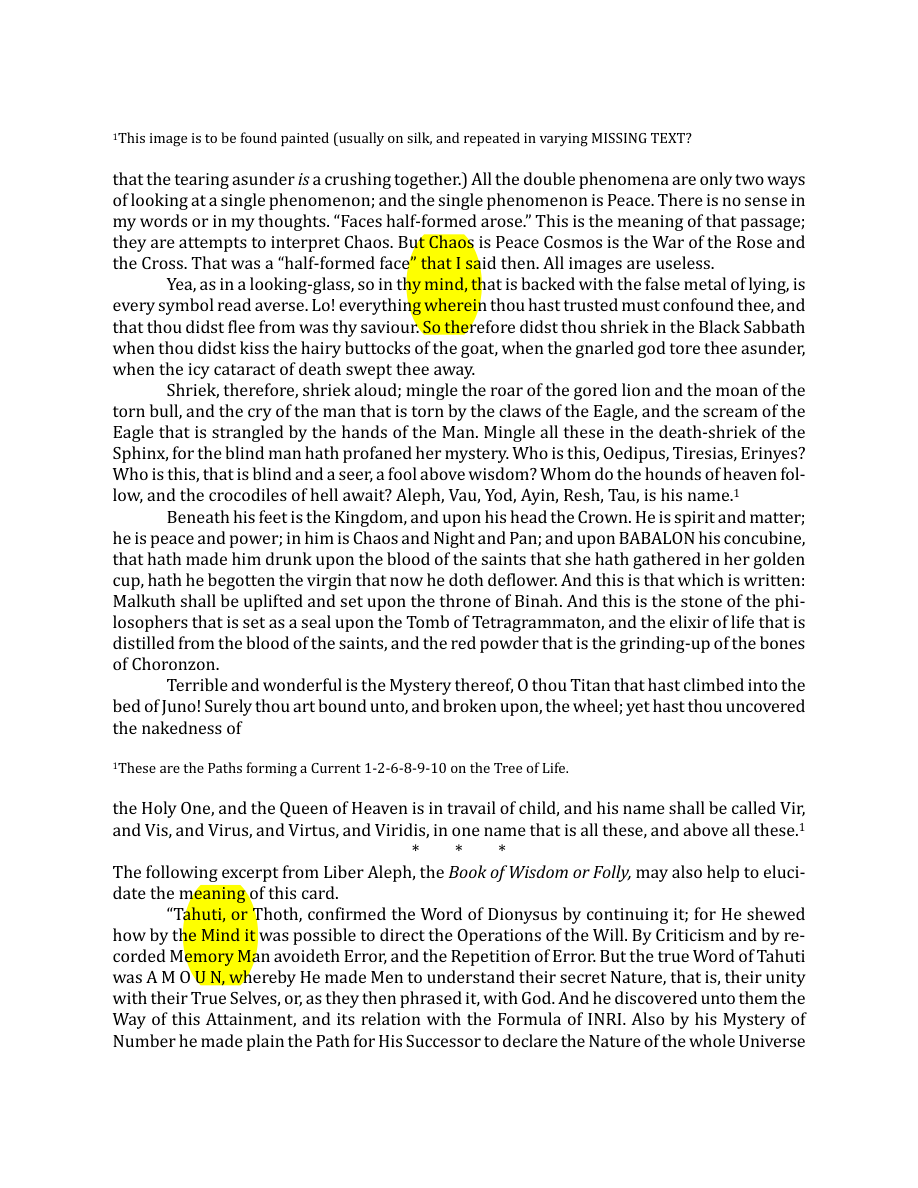 Original scan of The Book of Thoth, PDF page 124