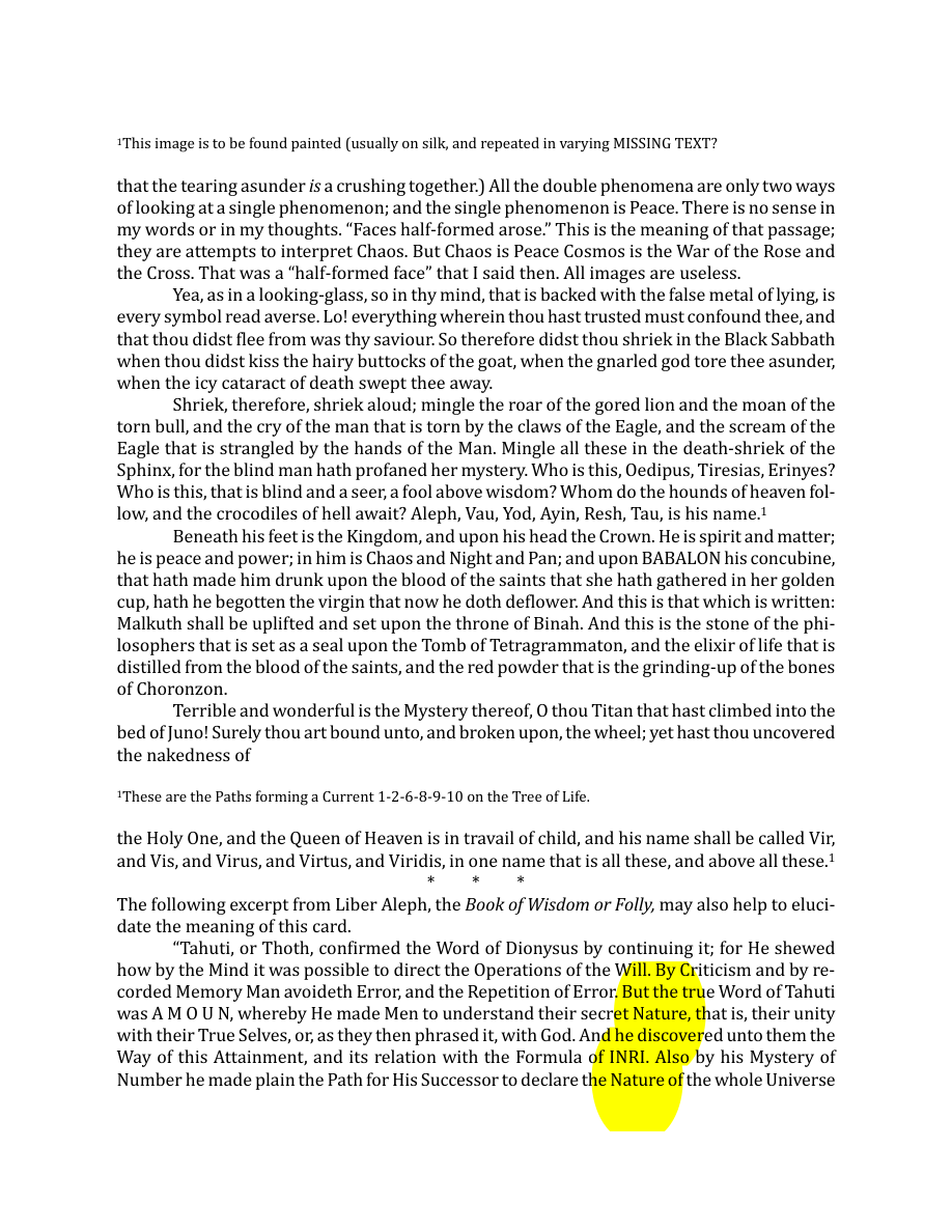 Original scan of The Book of Thoth, PDF page 124