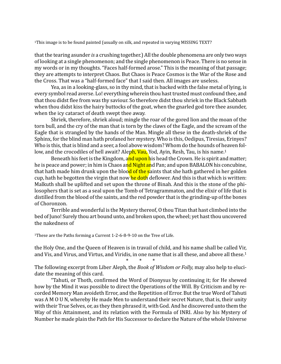 Original scan of The Book of Thoth, PDF page 124