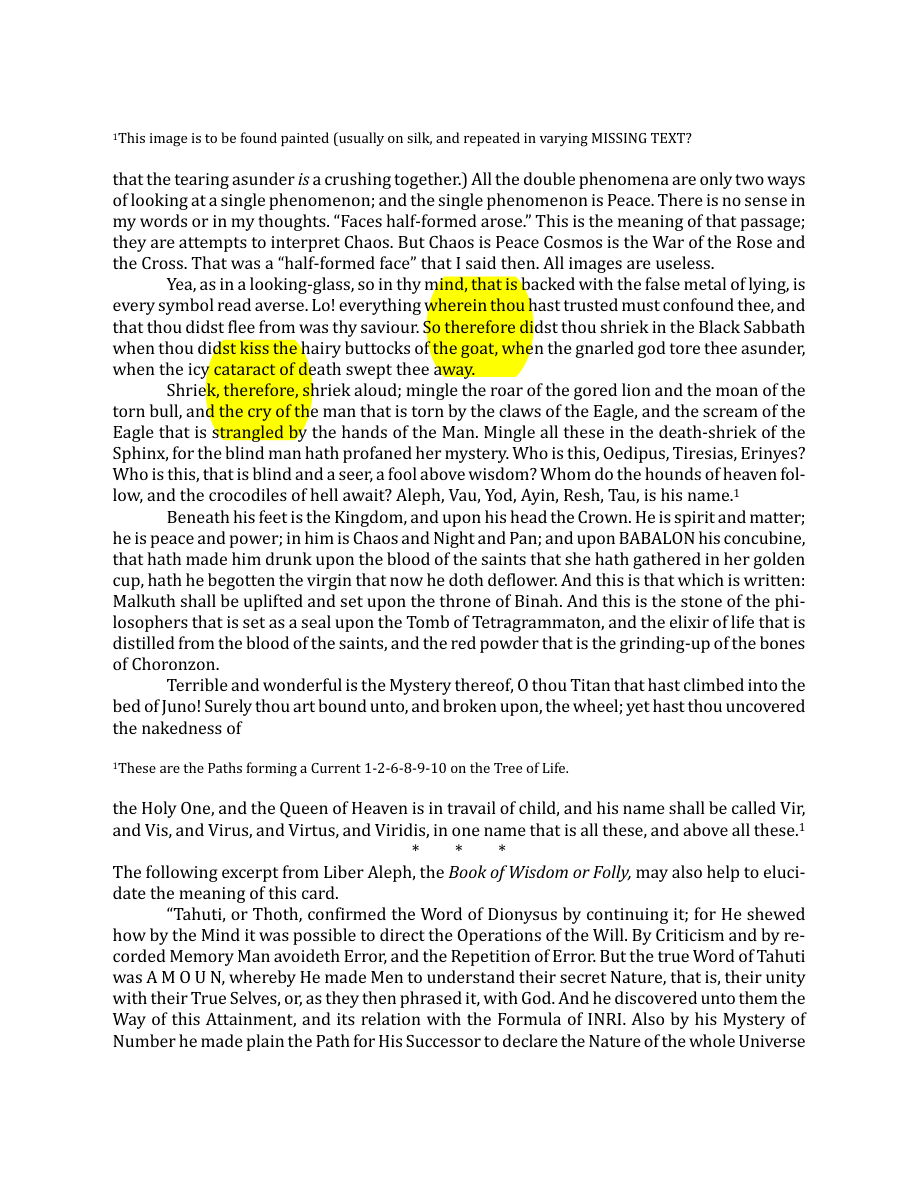 Original scan of The Book of Thoth, PDF page 124