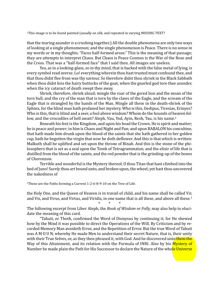 Original scan of The Book of Thoth, PDF page 124
