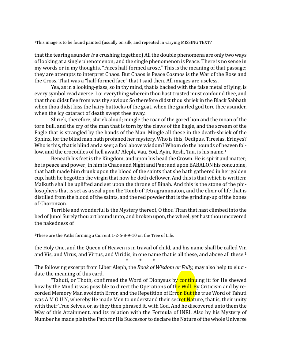 Original scan of The Book of Thoth, PDF page 124
