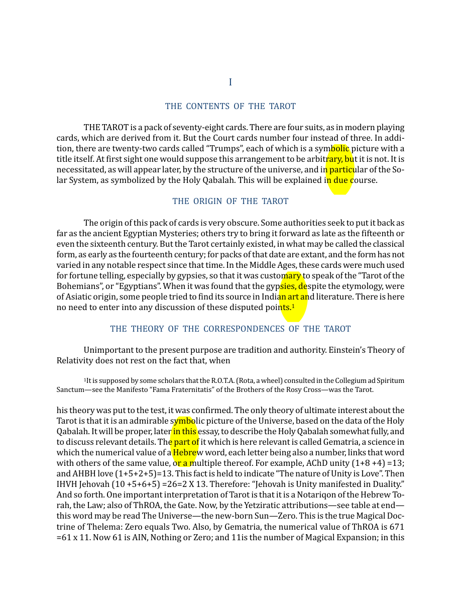 Original scan of The Book of Thoth, PDF page 14