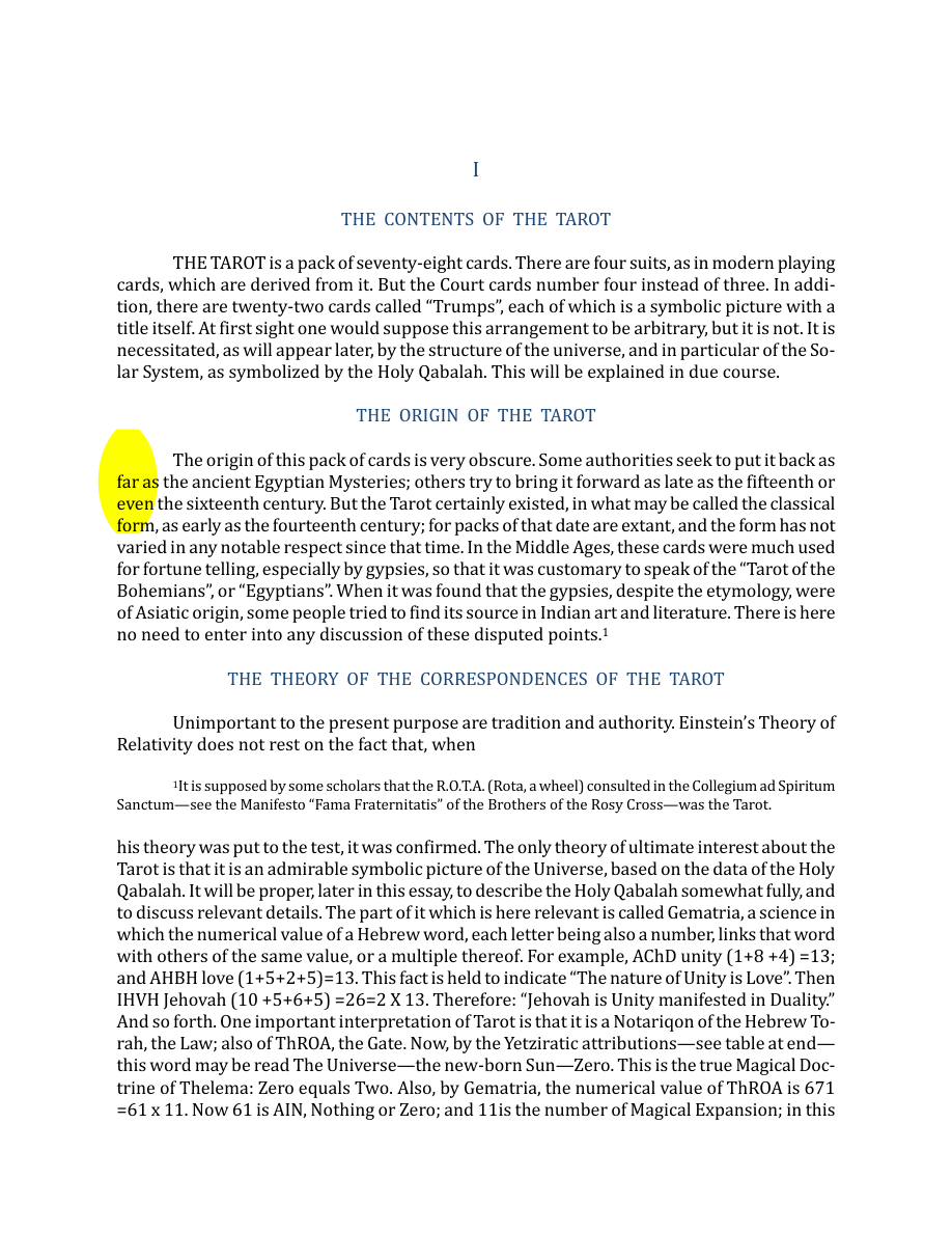 Original scan of The Book of Thoth, PDF page 14