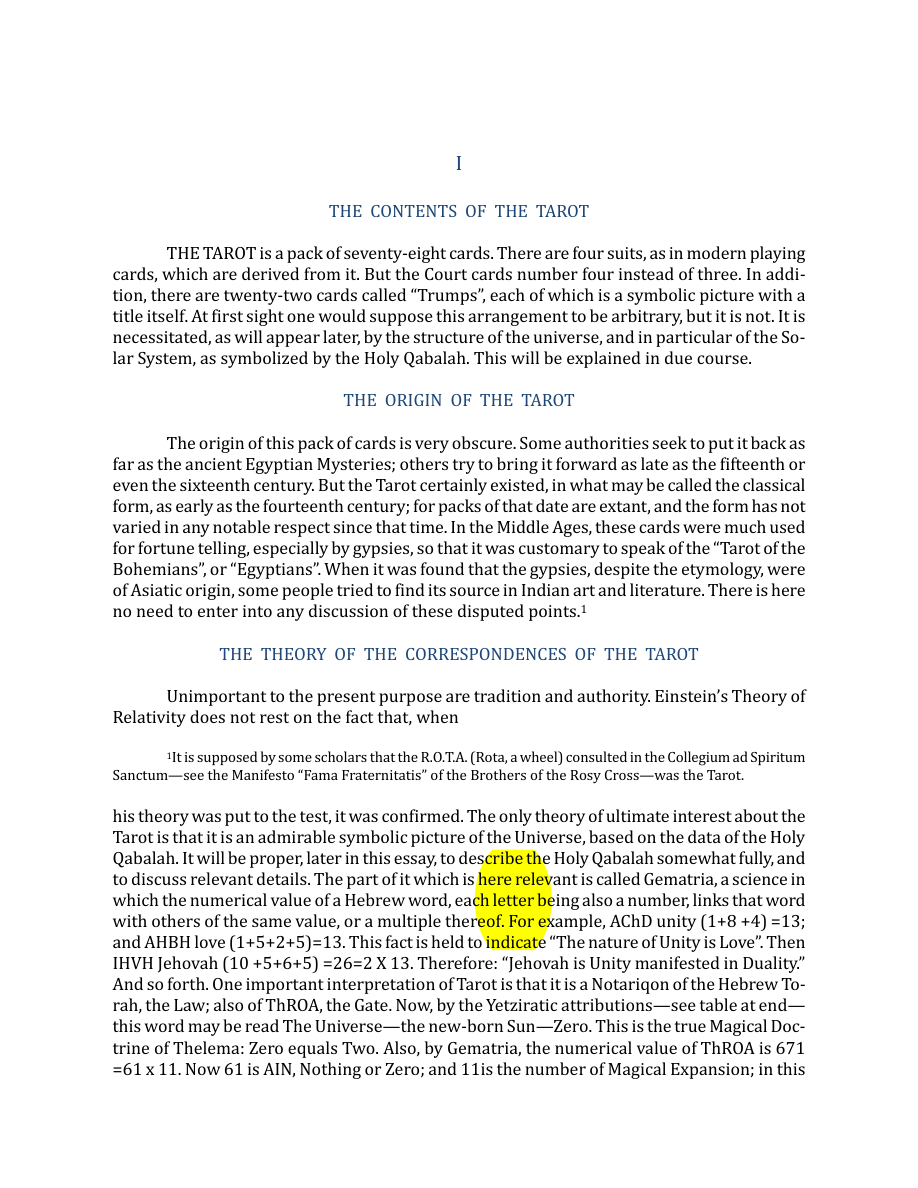 Original scan of The Book of Thoth, PDF page 14