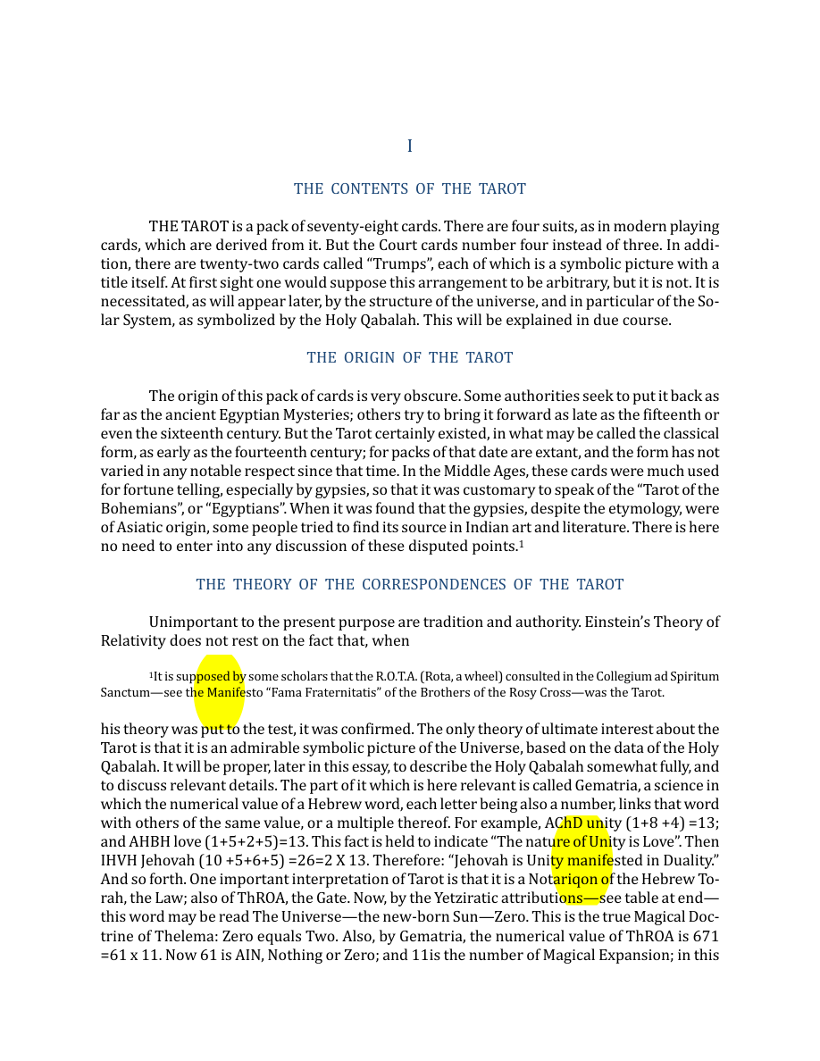 Original scan of The Book of Thoth, PDF page 14