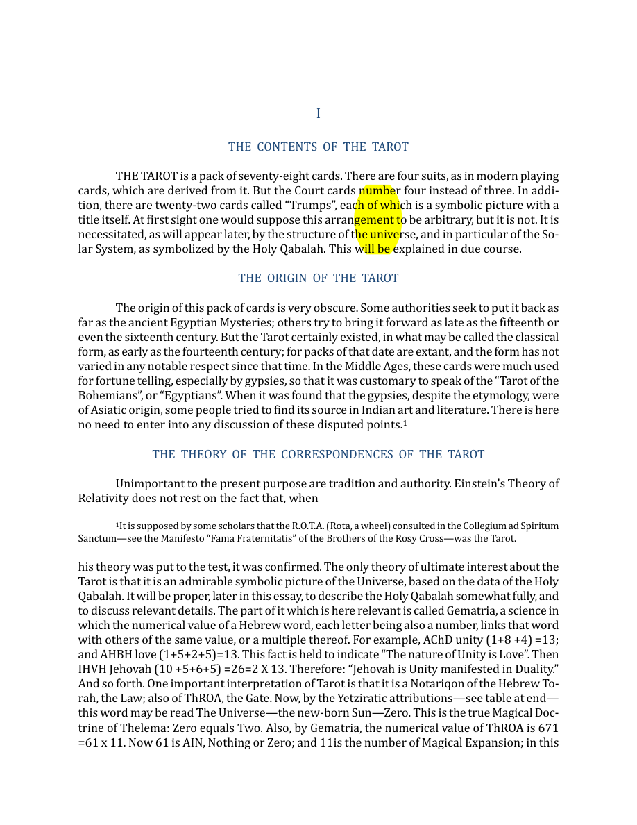 Original scan of The Book of Thoth, PDF page 14