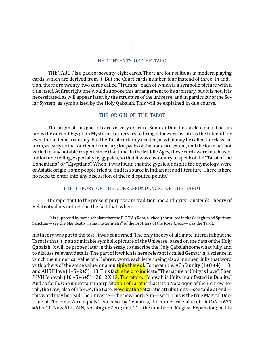 Original scan of The Book of Thoth, PDF page 14