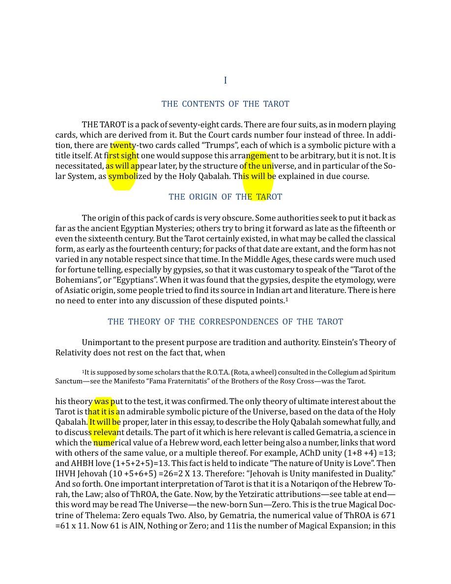 Original scan of The Book of Thoth, PDF page 14