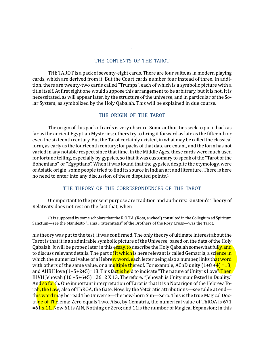 Original scan of The Book of Thoth, PDF page 14