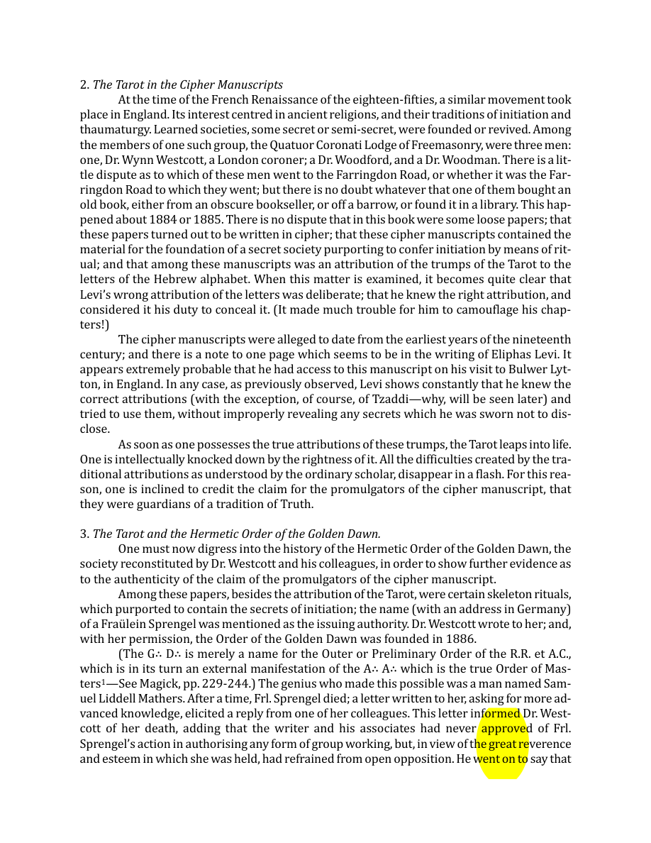 Original scan of The Book of Thoth, PDF page 16
