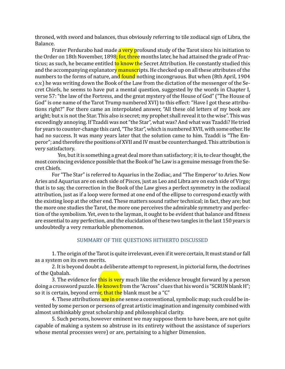 Original scan of The Book of Thoth, PDF page 18
