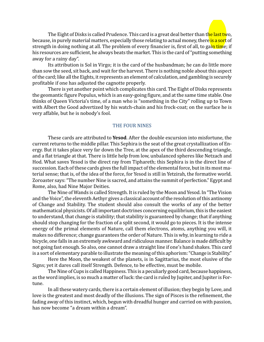 Original scan of The Book of Thoth, PDF page 181
