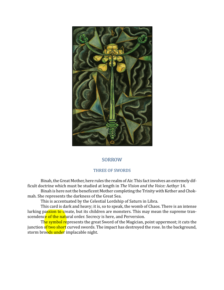 Original scan of The Book of Thoth, PDF page 215