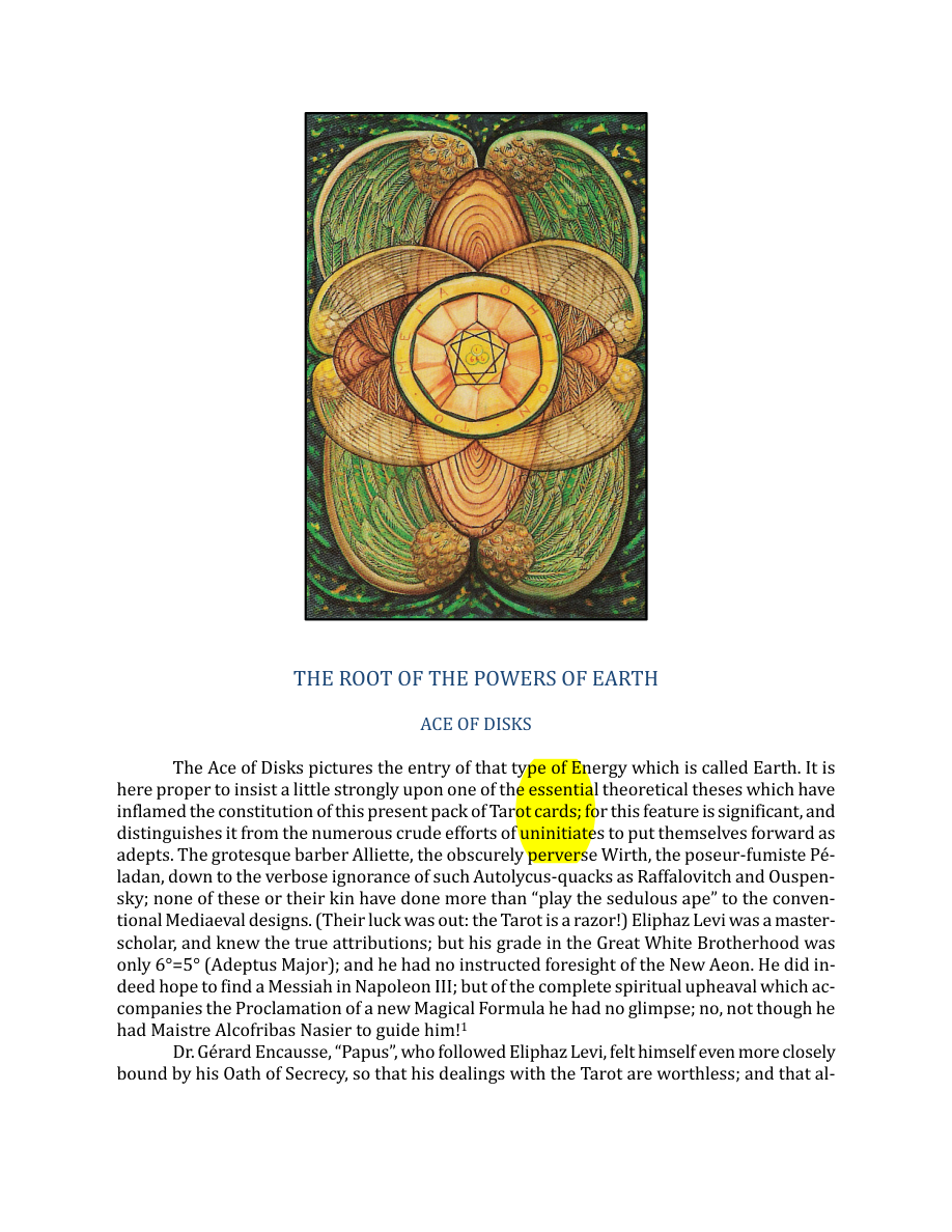 Original scan of The Book of Thoth, PDF page 225