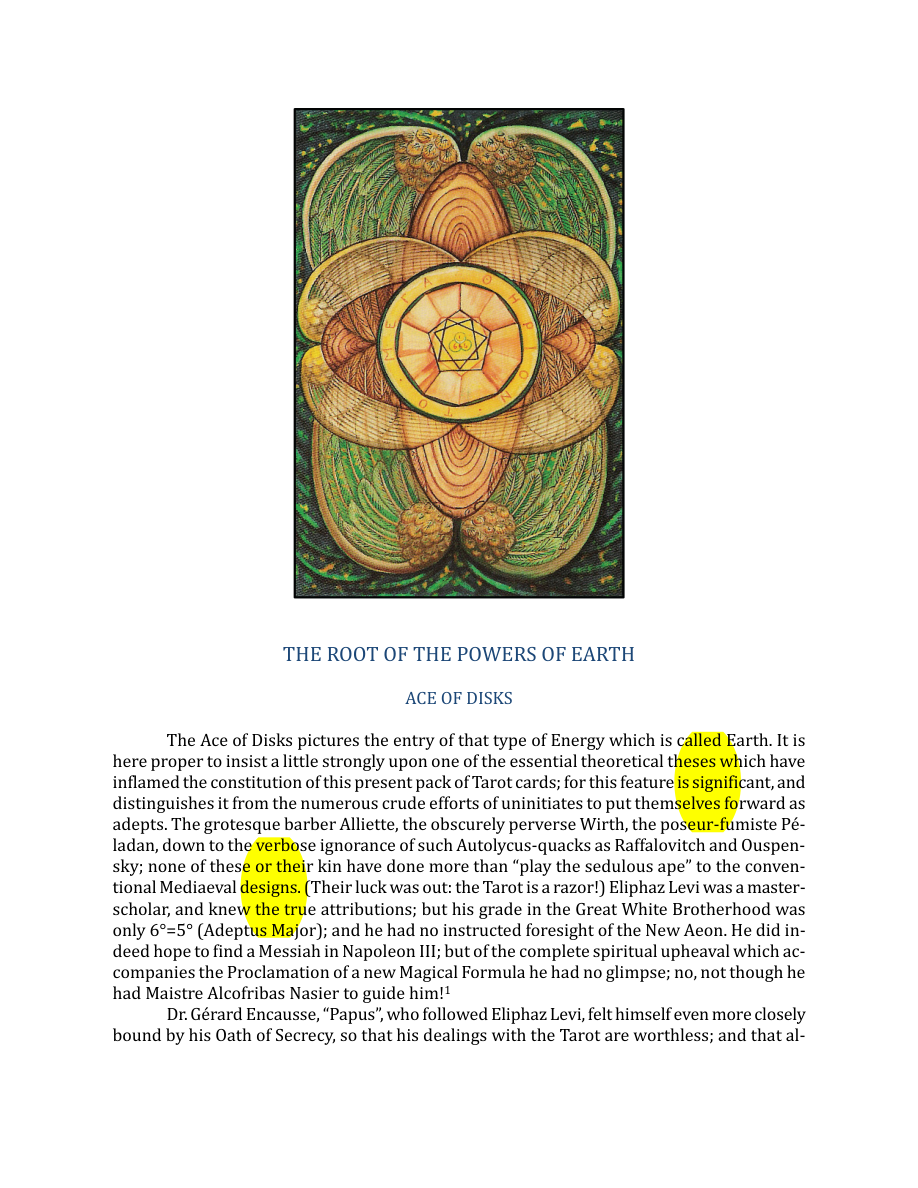 Original scan of The Book of Thoth, PDF page 225