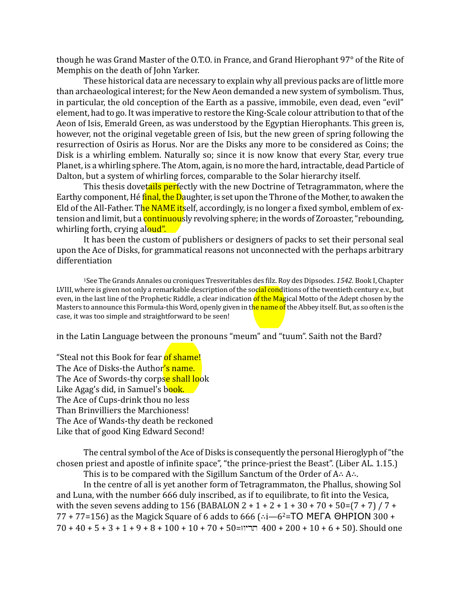 Original scan of The Book of Thoth, PDF page 226