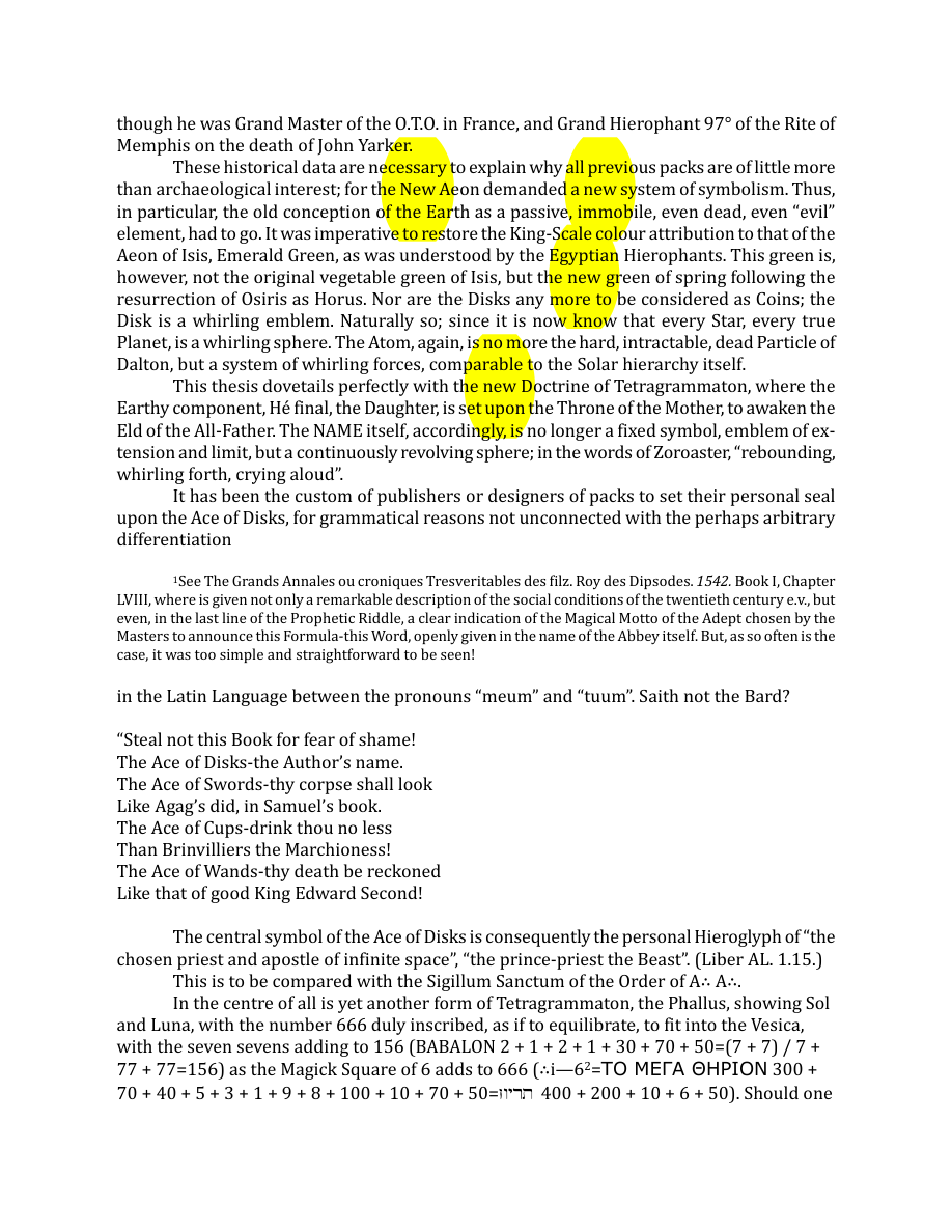 Original scan of The Book of Thoth, PDF page 226