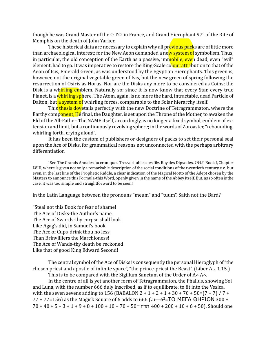 Original scan of The Book of Thoth, PDF page 226