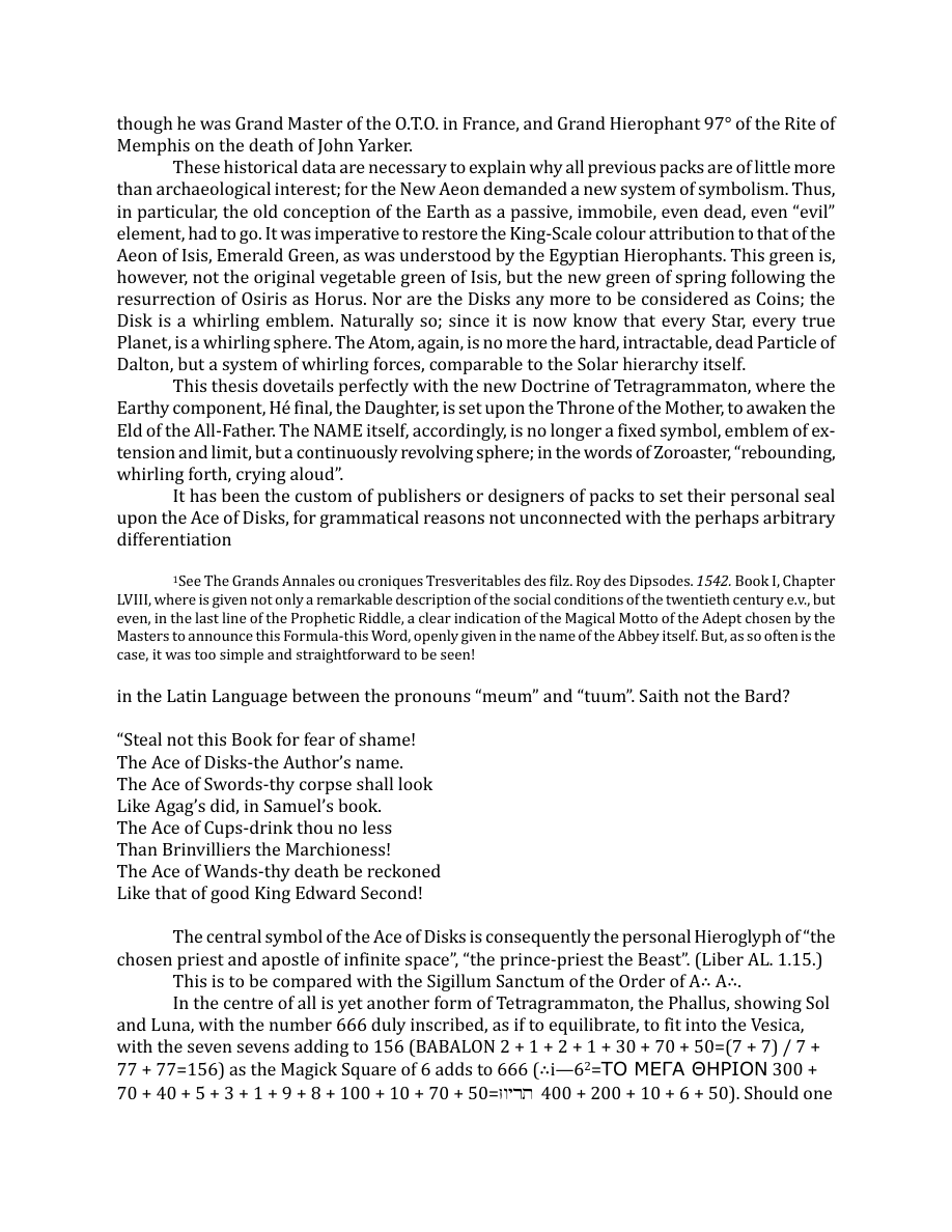 Original scan of The Book of Thoth, PDF page 226