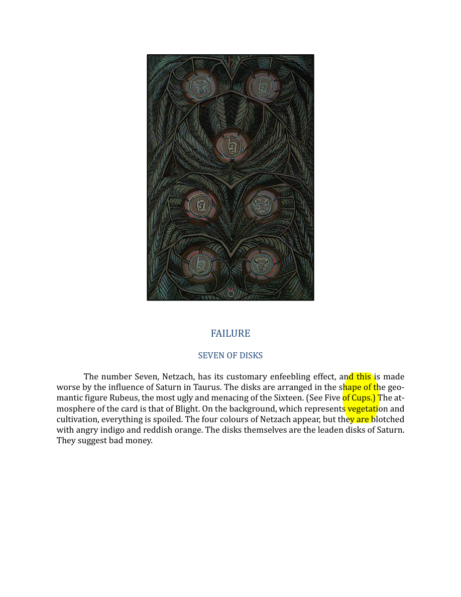 Original scan of The Book of Thoth, PDF page 234