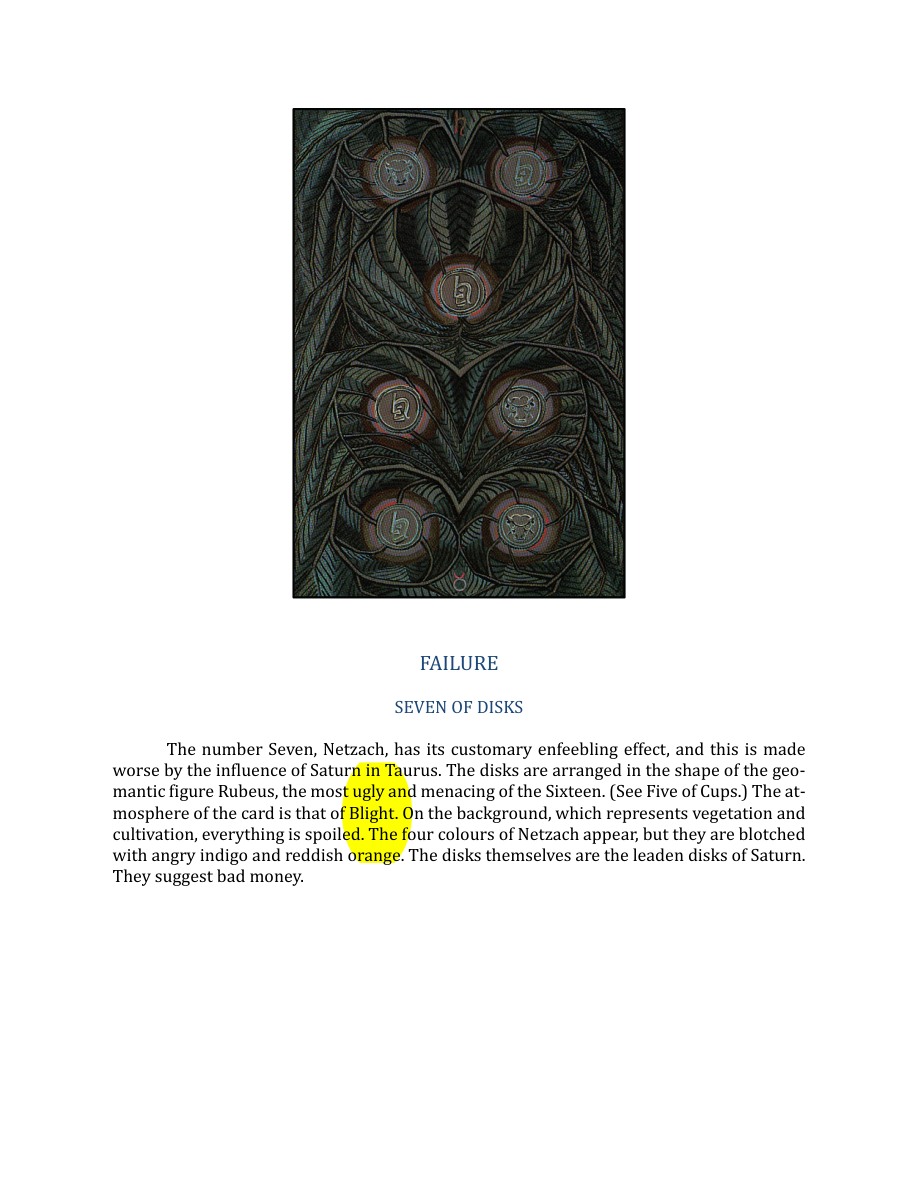 Original scan of The Book of Thoth, PDF page 234