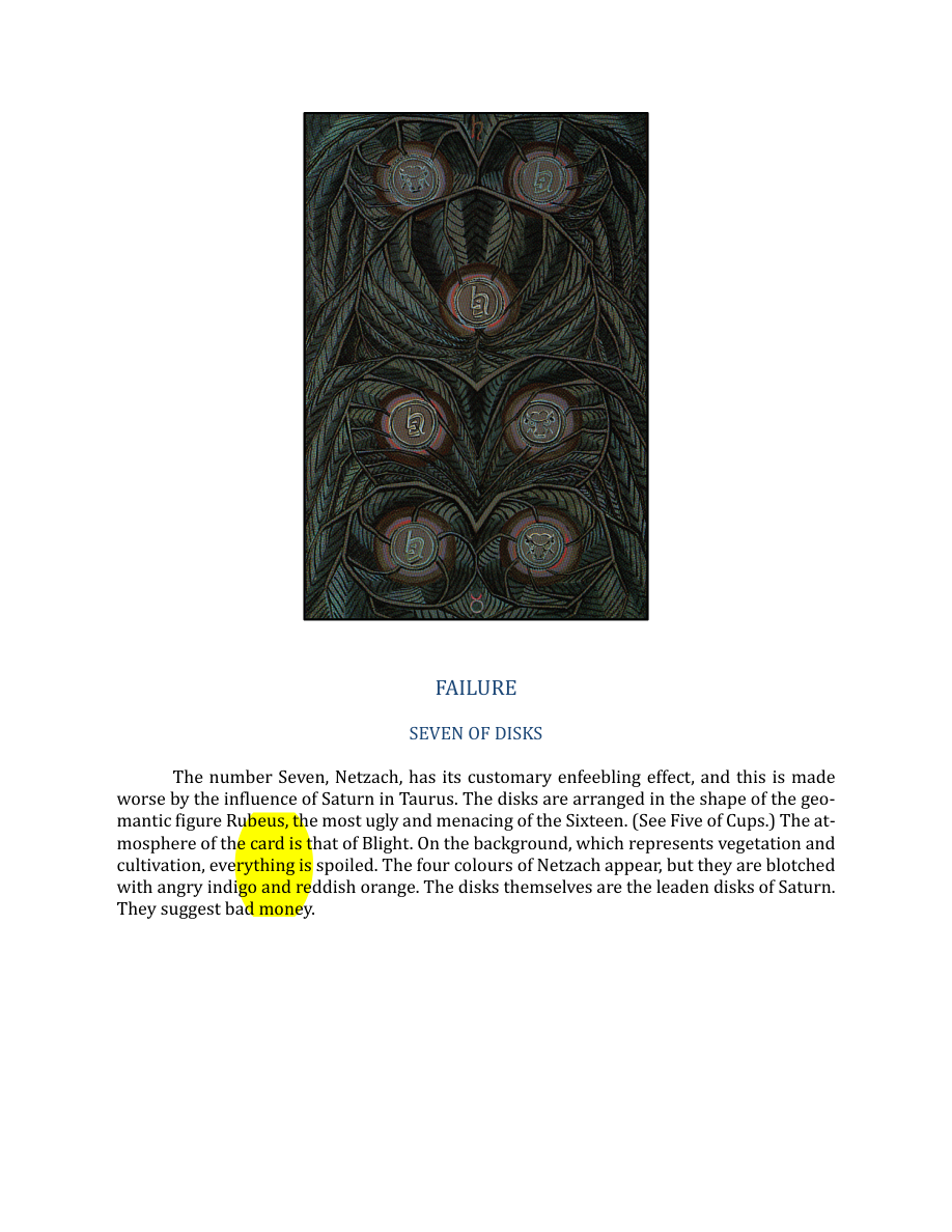 Original scan of The Book of Thoth, PDF page 234