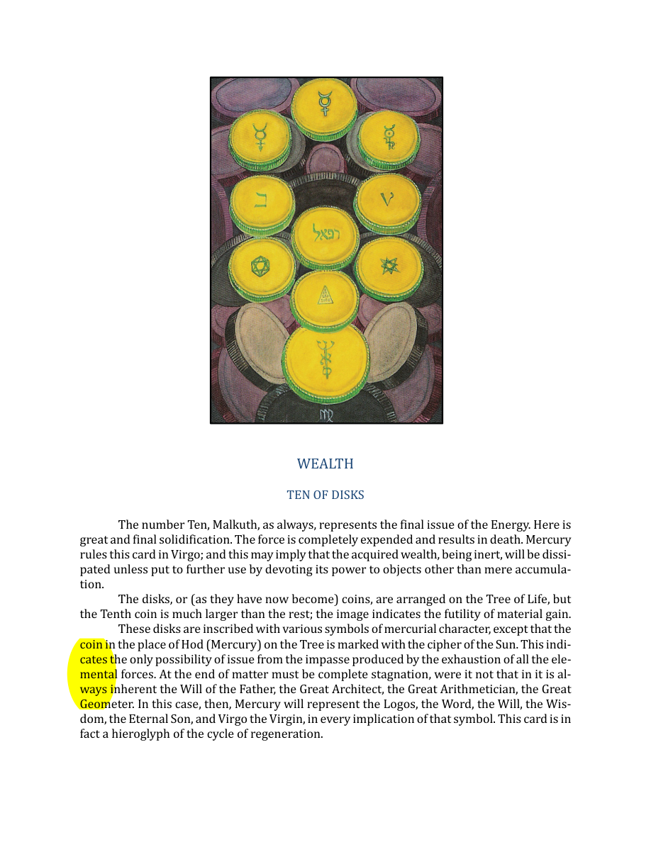 Original scan of The Book of Thoth, PDF page 238