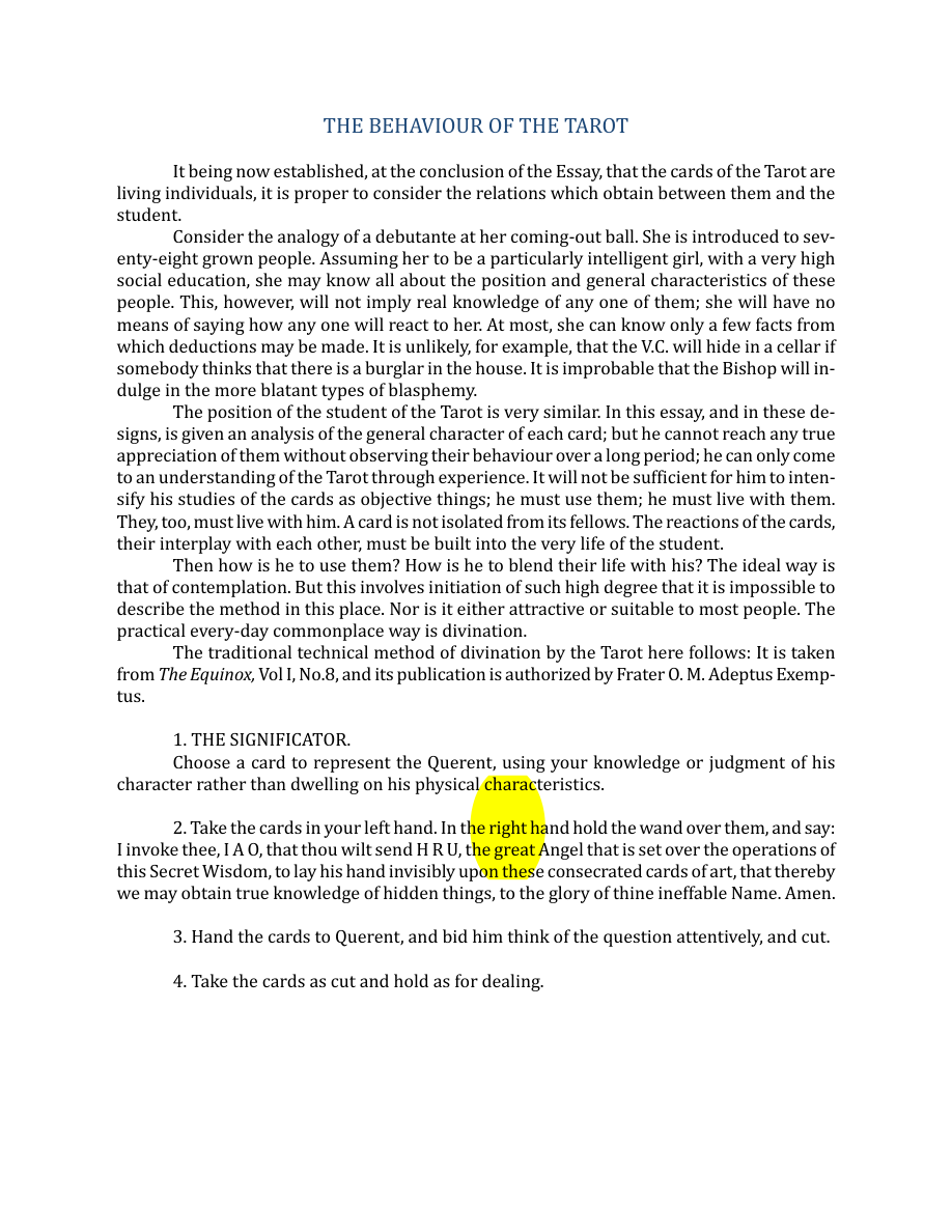 Original scan of The Book of Thoth, PDF page 246