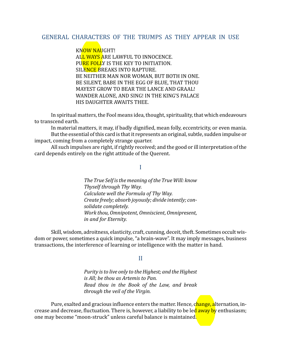 Original scan of The Book of Thoth, PDF page 250