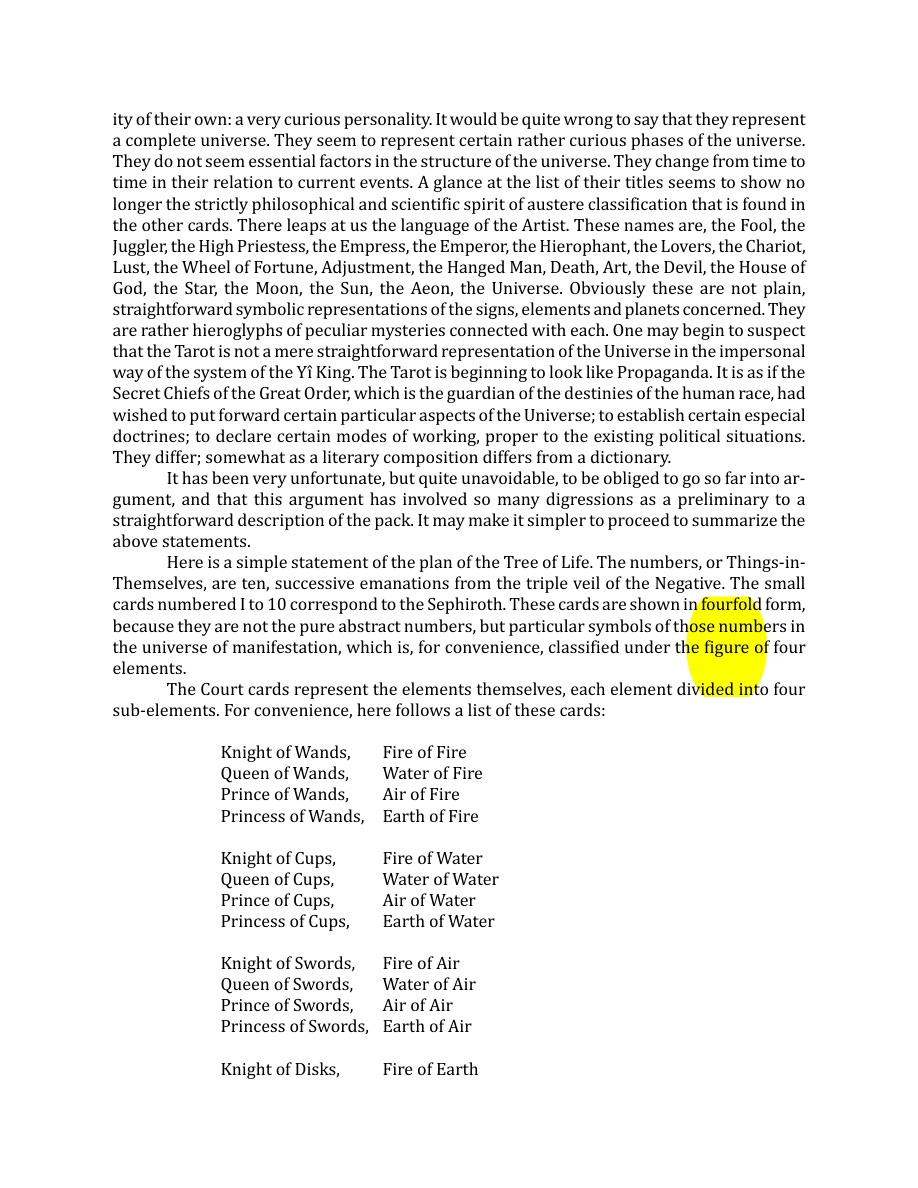 Original scan of The Book of Thoth, PDF page 27