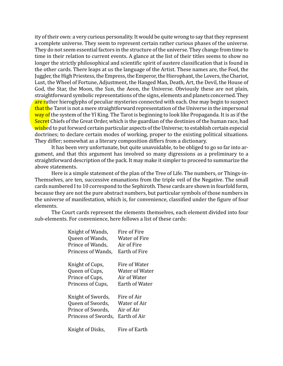 Original scan of The Book of Thoth, PDF page 27
