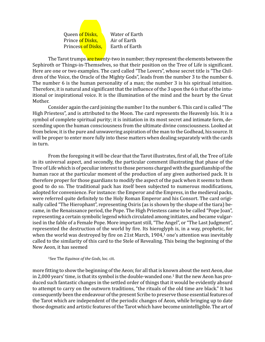 Original scan of The Book of Thoth, PDF page 28