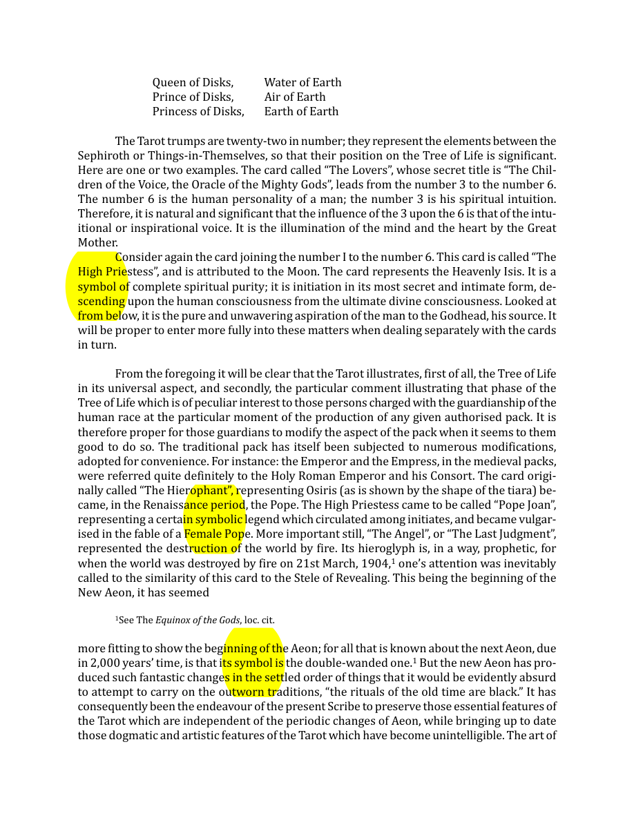 Original scan of The Book of Thoth, PDF page 28