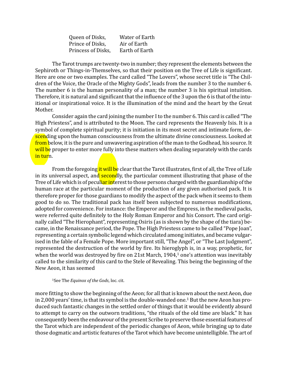 Original scan of The Book of Thoth, PDF page 28