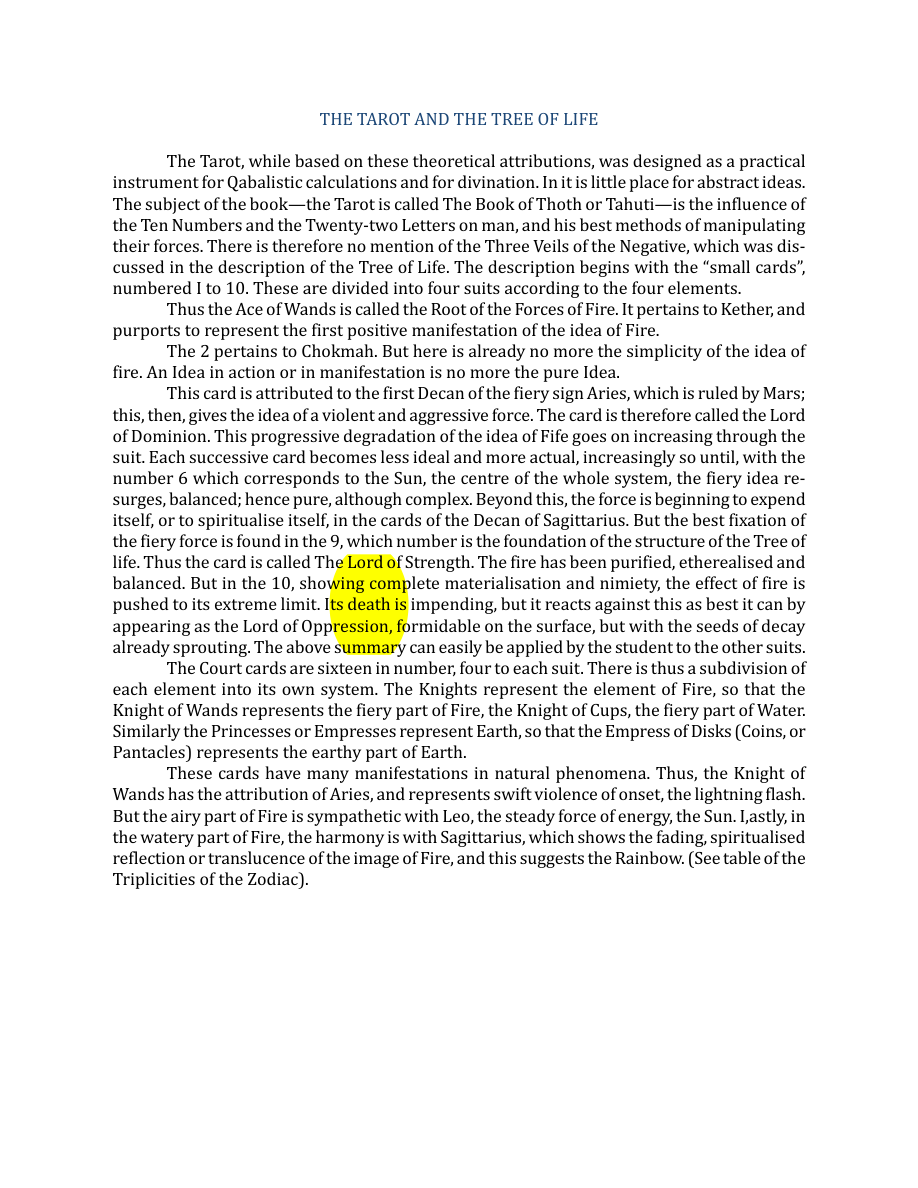 Original scan of The Book of Thoth, PDF page 36