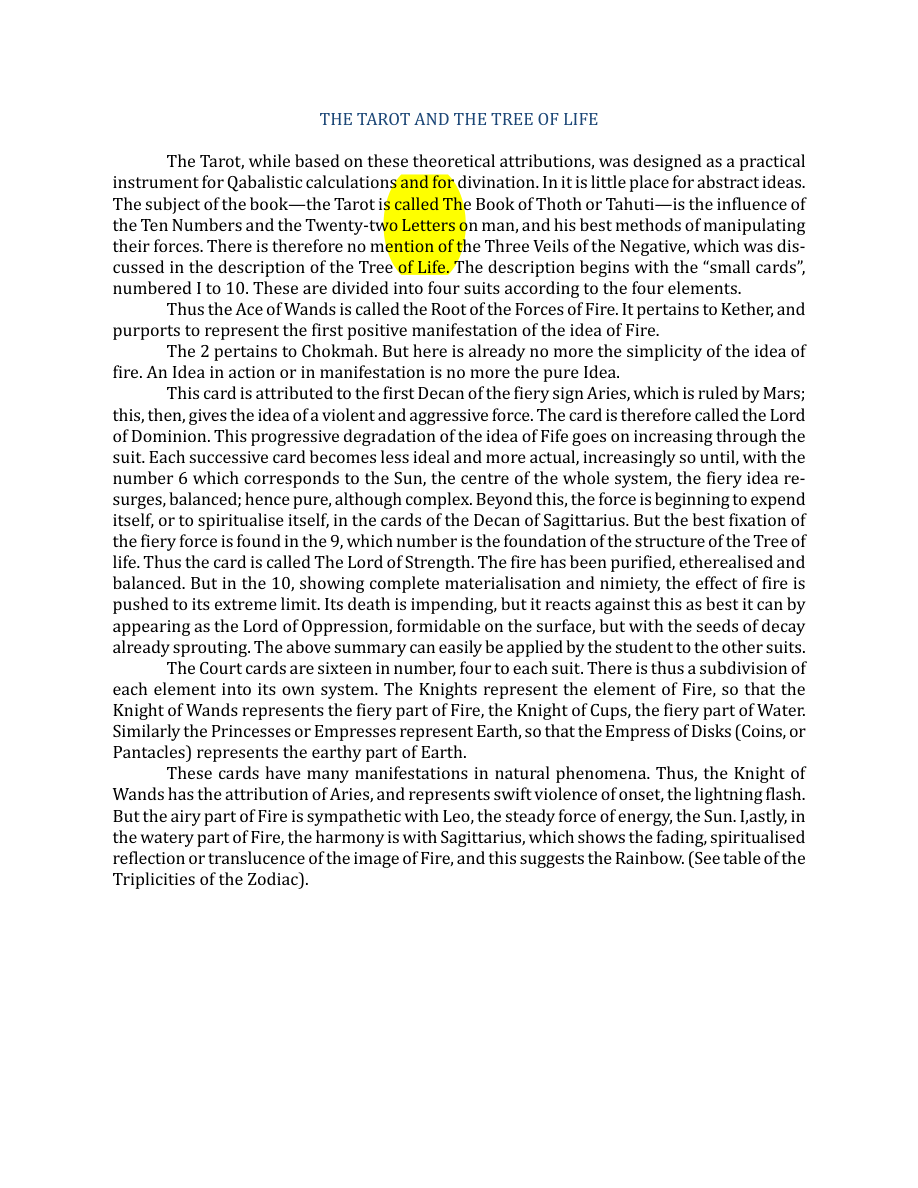 Original scan of The Book of Thoth, PDF page 36