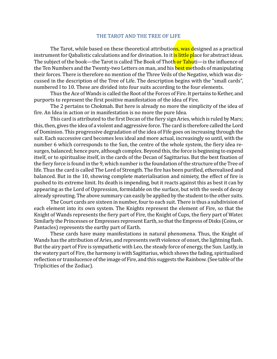 Original scan of The Book of Thoth, PDF page 36