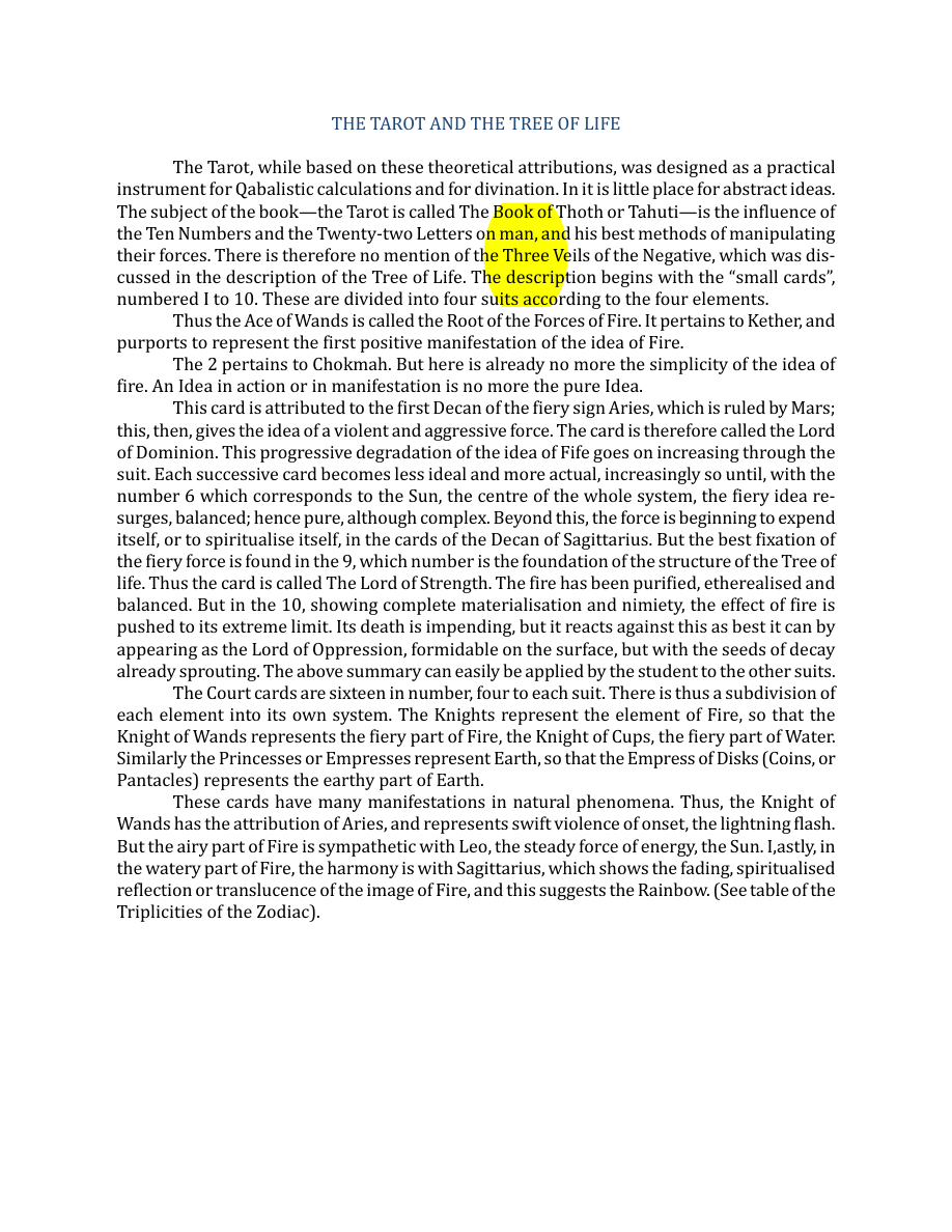 Original scan of The Book of Thoth, PDF page 36