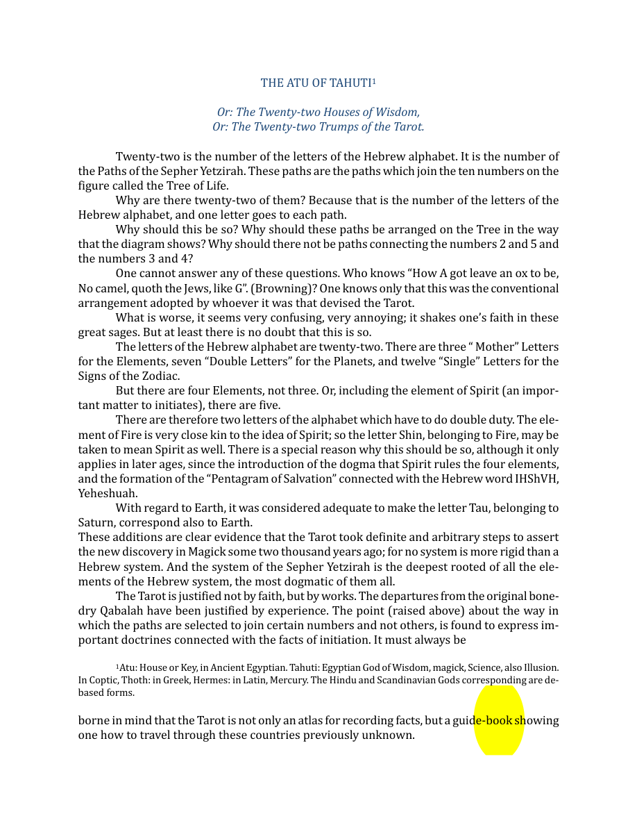 Original scan of The Book of Thoth, PDF page 37