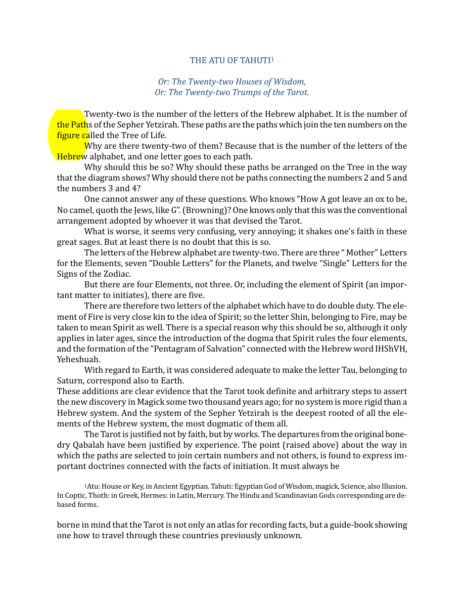 Original scan of The Book of Thoth, PDF page 37