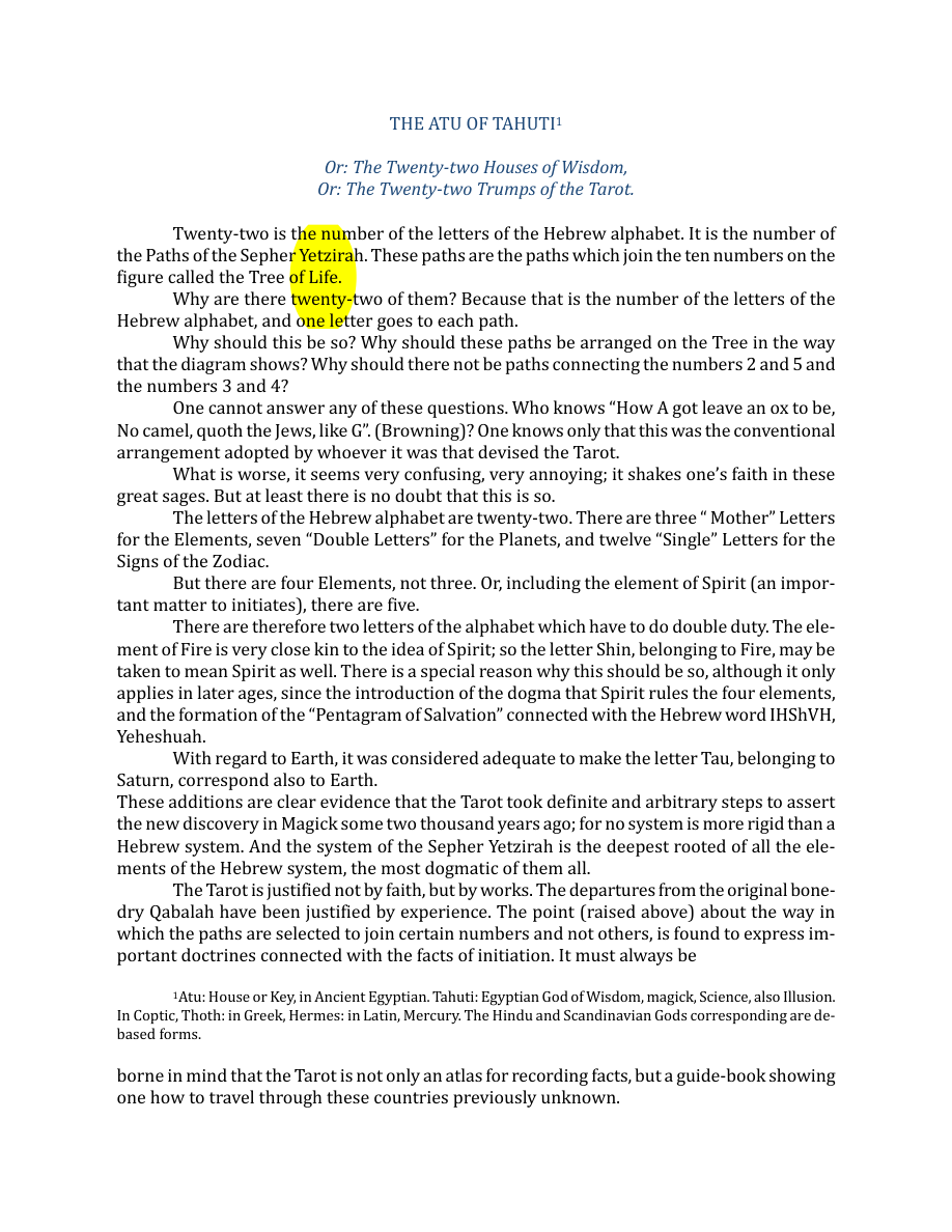 Original scan of The Book of Thoth, PDF page 37