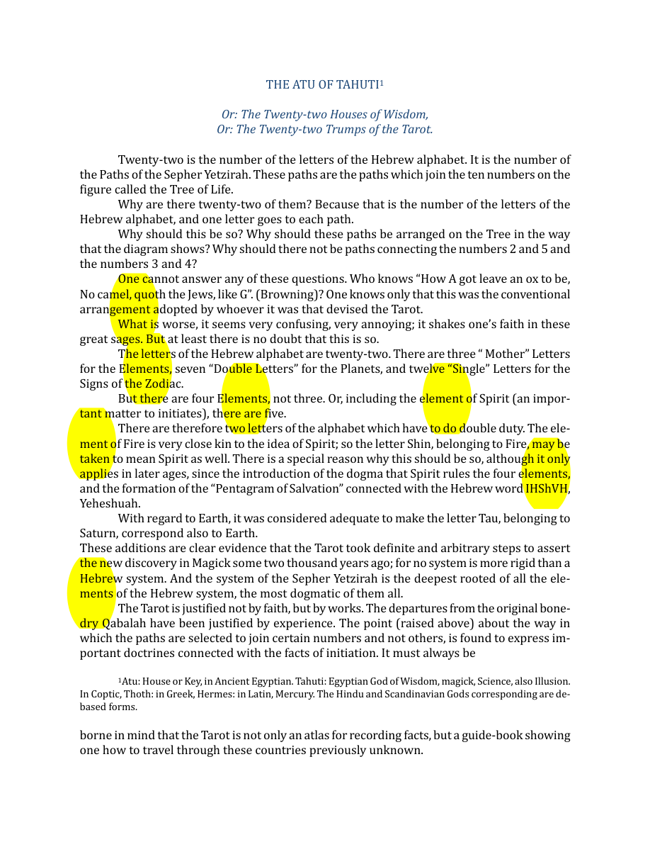 Original scan of The Book of Thoth, PDF page 37