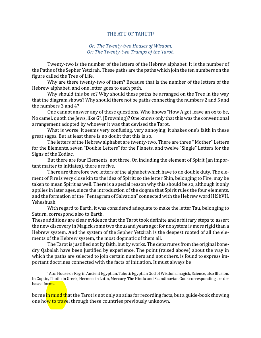 Original scan of The Book of Thoth, PDF page 37