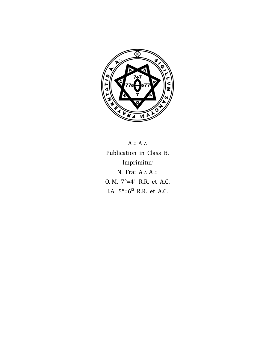 Original scan of The Book of Thoth, PDF page 4