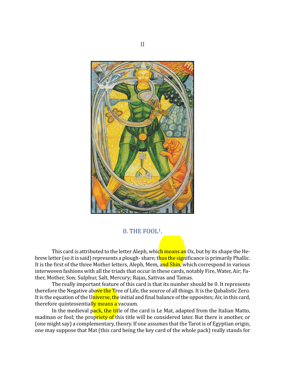 Original scan of The Book of Thoth, PDF page 47